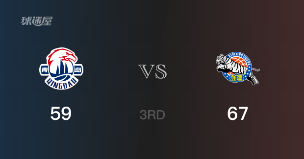 三节比分，新疆67-59领先青岛，阿不都沙拉木12分